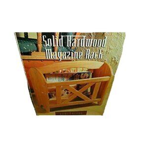 Trends Home Solid Hardwood Magazine Rack New Old Stock